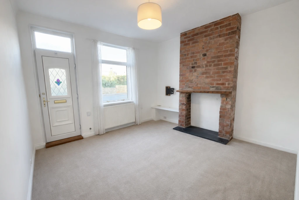 Living room view from dining room